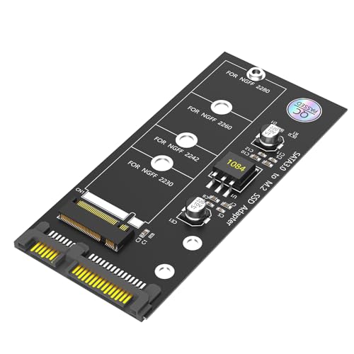 Adaptador M.2 NGFF a SATA tarjeta convertidora para disco duro SSD B Key de tipo 2280 a 2230