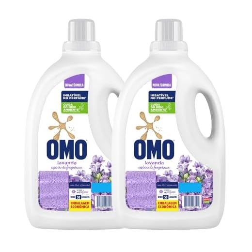 Omo 2 Unidades Det Líquido Lavanda 5L