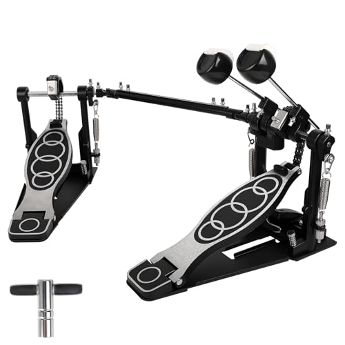 Double Bass Pedal, Double Chain Double Bass Drum Pedals