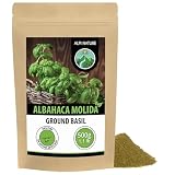Alpi Nature Albahaca Seca 500g, Hojas de Albahaca Secas y Molidas, Condimento Italiano