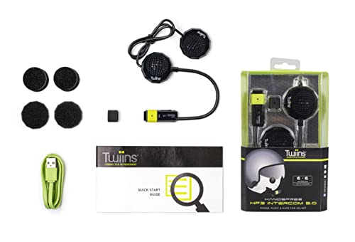 Kit d'interphone HANDSFREE HF3 INTERCOM 5.0 au design ultra plat discret
