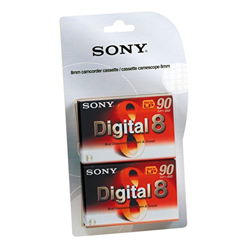 Preisvergleich Produktbild Sony Digital8 Videokassetten, 60 min, 2 Stück, in Sichtverpackung