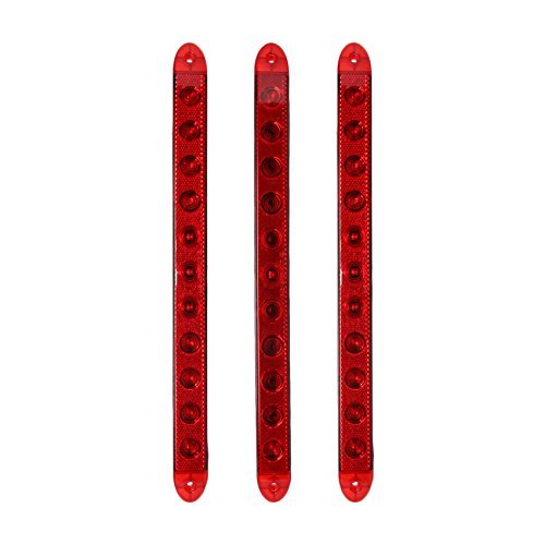 Leading Edge Trailer Light Bar Set, Two Stop Turn Tail Lights with Matching ID Bar - Waterproof