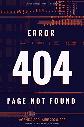 Télécharger ERROR 404 agenda scolaire 2020 2021: agenda semainier pour les élèves et étudiants | Collège lyc Livre PDF Gratuit