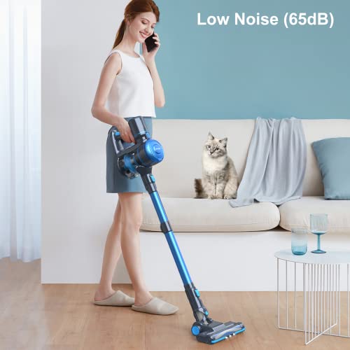 Lubluelu Aspirateur Balai sans Fil 15000pa, Aspirateur sans Fil, Aspirateur Balais Electriques 40Min Autonomie, Batterie Amovible, Filtre à 5 Couches, Sol Dur/Tapis Cheveux Courts/Poils d'animaux - Image 5