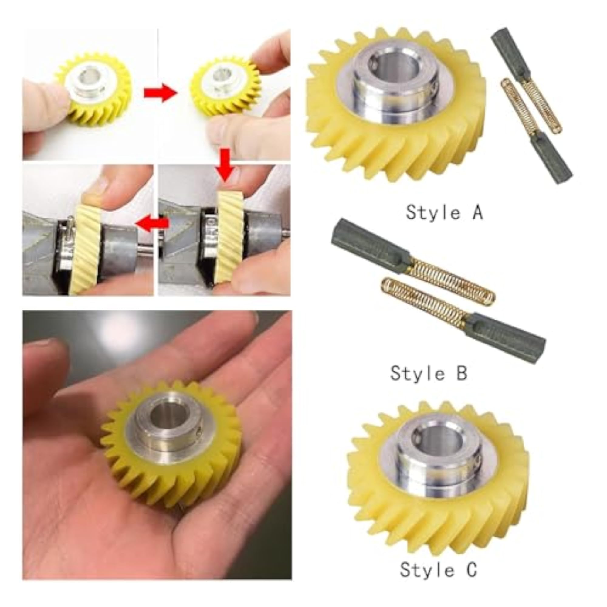 5 Worm Gear Wheels for Kitchen Stand Mixers