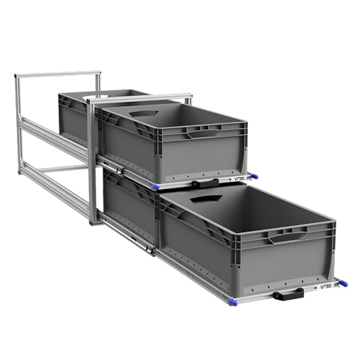 VOBI Kastenwagen Heckauszug 900/1200 mm (1200x400 mm, mit 2 Auszügen)