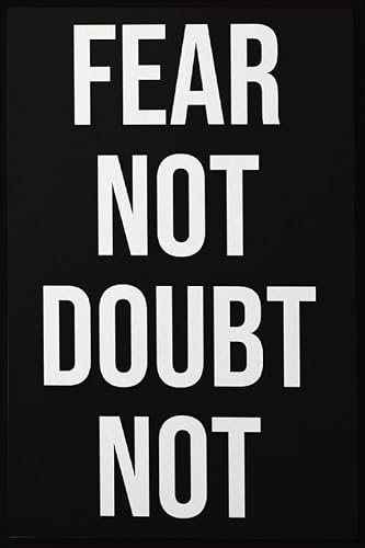 Fear Not Doubt Motivational Gym Inspirational Quote Fitness Sport Unleash