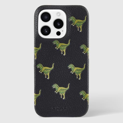 Coach Genuine Debossed Pebbled Leather Slim Wrap iPhone 16 Pro Case - Designer Phone Case - Repeat Rexy - image 8