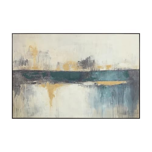 Signature Design by Ashley Gatesford Wall Art, Large Gallery Wrapped Canvas with Hand Painted Embellishment, Black Frame, Contemporary Decor for Bedroom, Den or Home Office