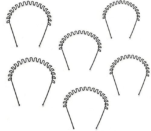 Aainaa Hair Style Tool Zig Zag Hair Band For Hair Hair Accessories For Men And Women Set of 6, Black (B0839625MW) Amazon Price History, Amazon Price Tracker