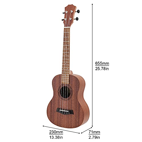 WGOEODI Ukulélé ténor 26 Pouces 18 frettes, Guitares Hawaii 4 Cordes, ukulélé en Bois d’acajou, 1,26 Pouces - Les Beatles, Paul McCartney, John Lennon, RIngo Starr, George Harrison WGOEODI Ukulélé ténor 26 Pouces 18 frettes, Guitares Hawaii 4 Cordes, ukulélé en Bois d'acajou, 1,26 Pouces – Image 3