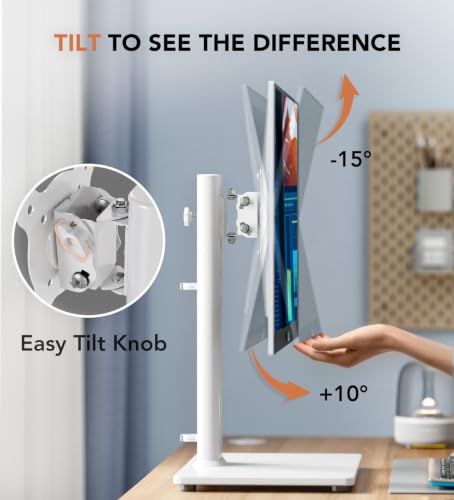 Hemudu Monitor Ständer Tischständer für 13 Zoll-32 Zoll Monitore, schwenkbar, neigbar, rotierbar, höhenverstellbar – Ansicht 5