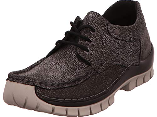 Wolky Comfort Schnürschuhe Fly Winter - 81280 Metall grau Leder - 39