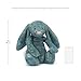 Jellycat Bashful Azure Luxe Bunny Stuffed Animal, Huge 20 inches - Rabbit & Bunny Plush Toy - Classic Children's Gift