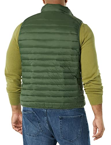 Amazon Essentials Mens Lightweight Water-Resistant Packable Puffer Vest