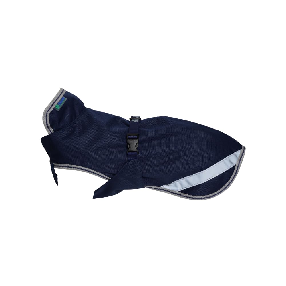 Bucas Hundemantel Freedom, Blau, Größe XXL, Länge 60 cm, Halsumfang 64 cm