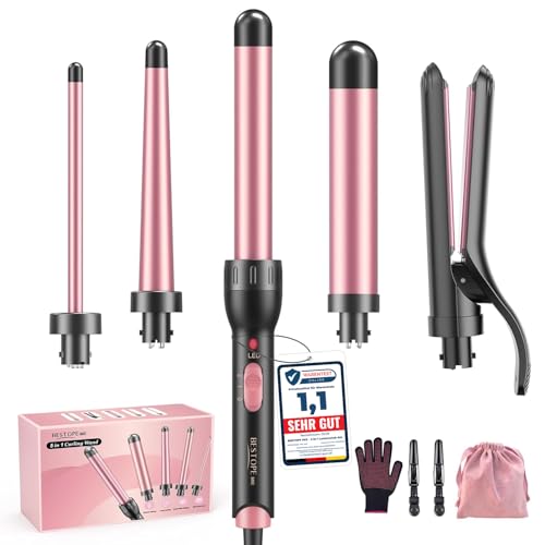 5 in 1 Keramik Lockenstab mit Glätteisen - BESTOPE MIX...