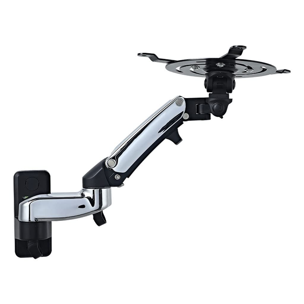 ULTRAWAVE Projector Stand Projector Wall Mount Wall-Mounted Projector Rack with Tray Retractable Adjustment 180° Load-Bearing 17.63LB Projector Mount