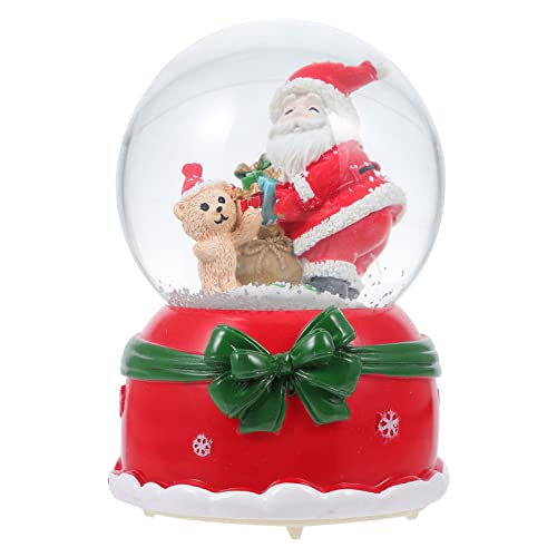Weihnachts-Schneekugel Mit Automatischem Schneesturm – Globus-Design, Musik, Beleuchtung, 12 Cm Durchmesser