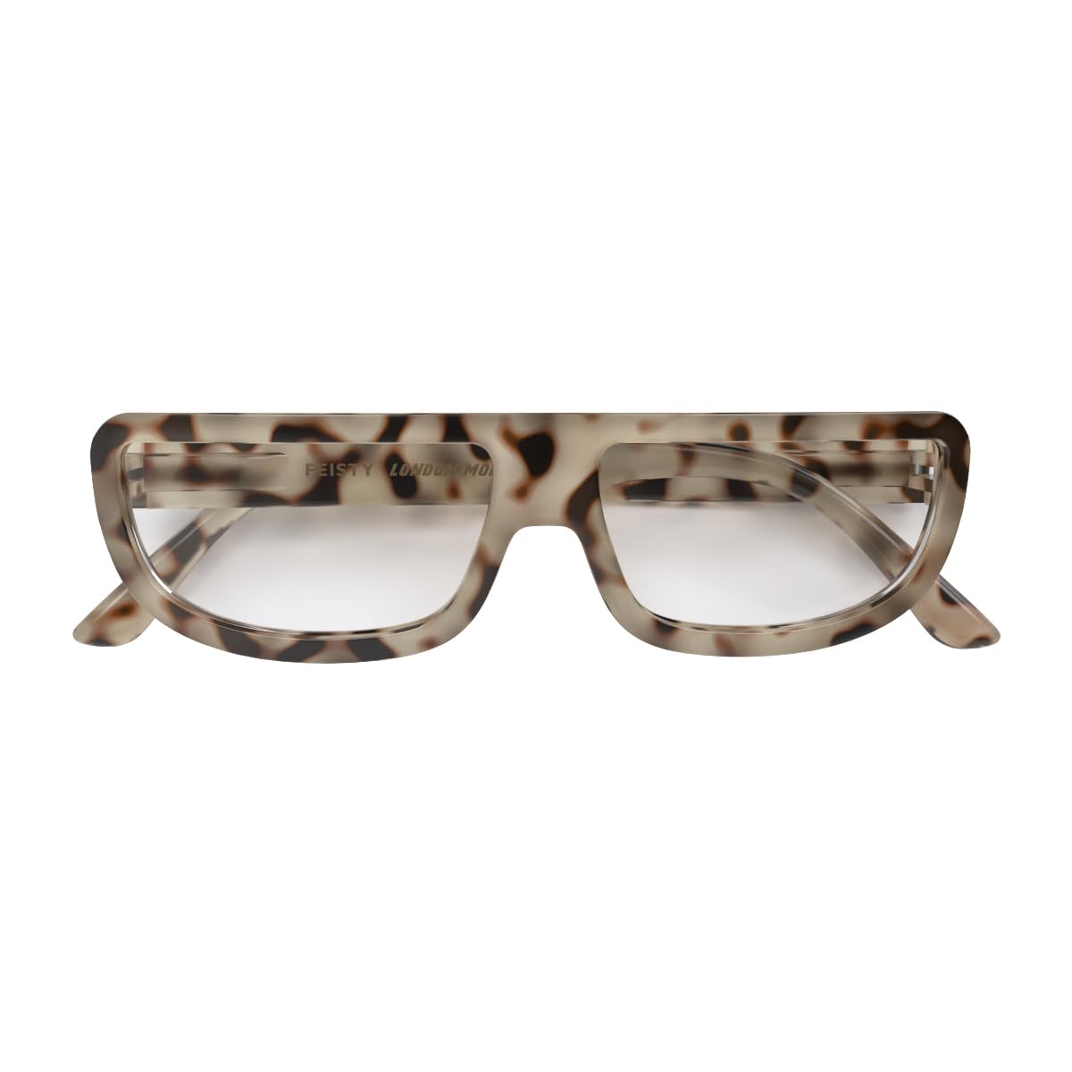LONDON MOLE® Feisty reading glasses, Gloss Pale Tortoiseshell, 30 x 56 mm
