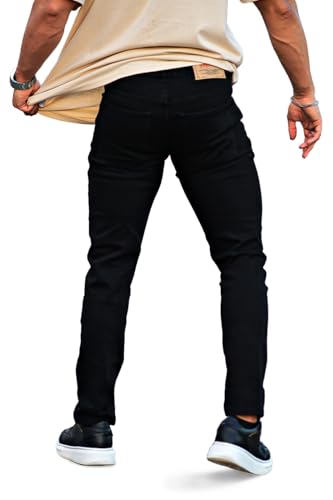 Heyfanee Mens Slim Fit Jeans Stretch Denim Pants for Men3