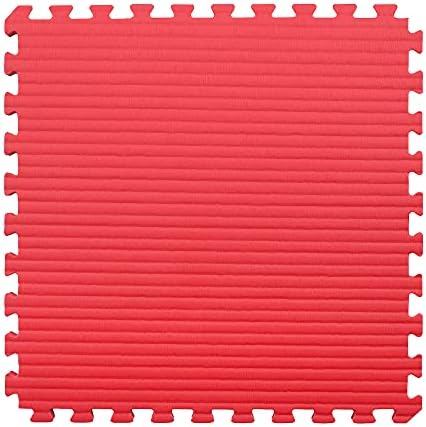 IncStores 7/8 Inch Thick Tatami Foam Flooring Tiles | Textured Interlocking Foam Tiles for Martial-Arts Floor Protection in Your Home Gym, Playroom, and More | Red/Blue, 25-2'x2' Tiles (100 Sq Ft)