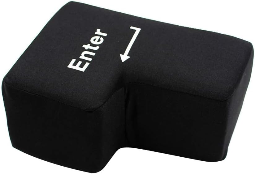 AIZHIYI Big USB Enter Key Vent Pillows Anti Stress Button Office Decompression Computer Any Button Desktop Soft Nap Pillow Programmer Stress Relief Toys