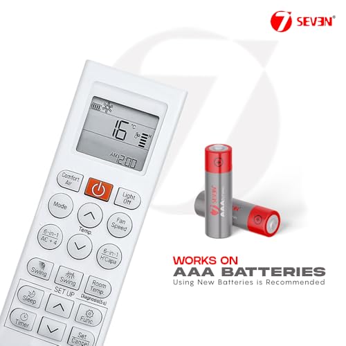 Image of 7SEVEN Compatible with LG AC Remote Control AKB75215406 Model 36S Suitable for Split & Window 1 1.5 2 Ton Air Conditioner - Match Remote Keys Exactly to Replicate Genuine Remote Function