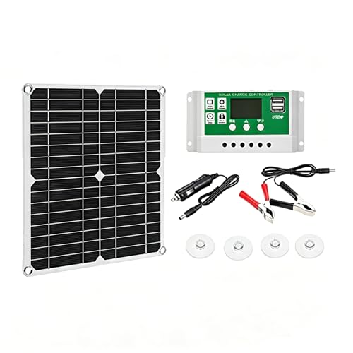 Kit panneau solaire flexible 12W monocristallin semi-flexible 100A