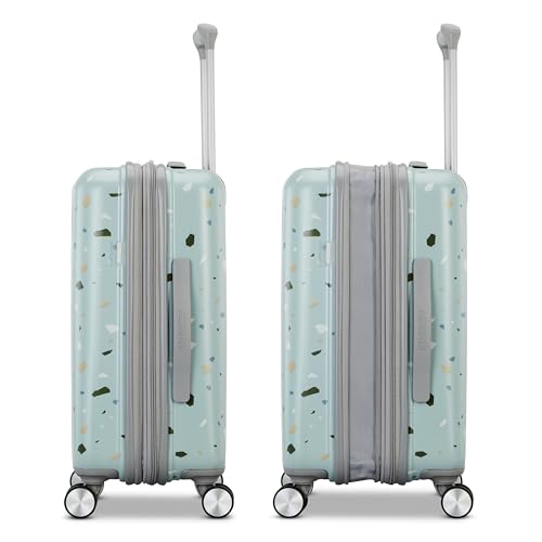 Image of American Tourister Moonlight Hardside Expandable Luggage with Spinner Wheels, Blue Terazzo, 2-Piece Set (20 /28)