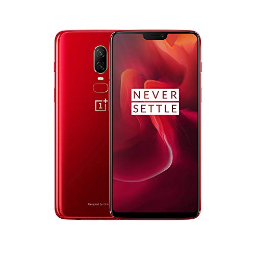 OnePlus 6 Smartphone 8GB RAM, 128 GB Memoria (non espandibile), OxygenOS basato su Android Oreo, Dual SIM, Rosso (Red)