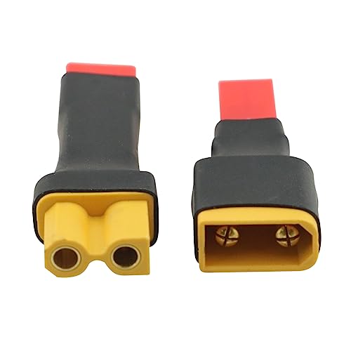 4PCS Adaptador Conector XT30 a JST Negro miniatura 5