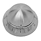 Küchentimer, Edelstahl, Metall, Mechanischer Countdown-Kochtimer mit Lautem Alarm und Rutschfester Basis für Küche, Kochen, Backen, Heim-Desktop-Dekor