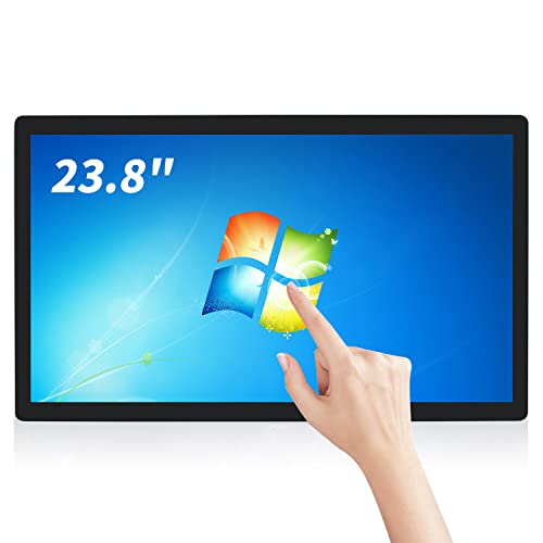 Image of 23.8 inch Touch Screen PC Monitor, Intel i3, 4GB RAM, 128G SSD, 16:9 FHD 1080P, Windows 10, Smart Board for Classroom, Meeting & Game, USB, VGA & HDMI Monitor