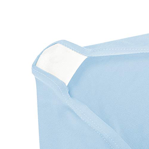 Image of Peomeise 4FT Spandex Table Cover Rectangular Stretch Spandex Tablecloth (Blue Mist,4FT)