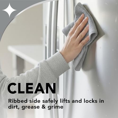 Weiman Microfiber Cloth for Stainless Steel - Safely Traps and Removes Dirt, Oil and Grime to Protect From Scratches 1.40" x 3.56" - image 4