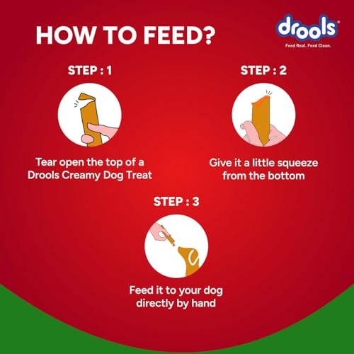 Image of Drools All Life Stages Dog Treats Creamy 5 Sticks Tasty & Nutritious Snack for All Breeds (15g x5) 75g | Chicken & Spinach Flavour | Ideal for Training | Supports Hydration | Boost Muscle Health