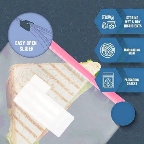 Image of Vegetable Re-usable Jewellery Storage Bags Kitchen Refrigerator, Zip Lock Pouch Veg Food Covers Fridge, Fridge Storage Plastic Green Zipper, Plastic Bag-M651