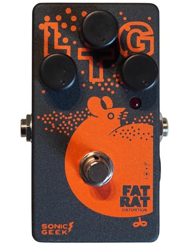 SonicGeek FatRat Guitar Distortion Pedal High Gain True Bypass for Electric Guitar for Studio & Live...