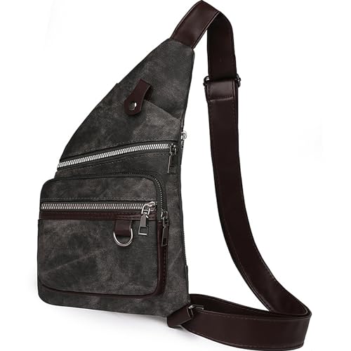 Anti Theft Travel Bag for Women Men Anti Theft Waterproof Slim Sling Bag Crossbody Shoulder Bags