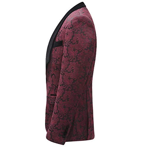 image for Boyland Mens 3 Piece Tuxedos Vintage Groomsmen Wedding Suit Complete O