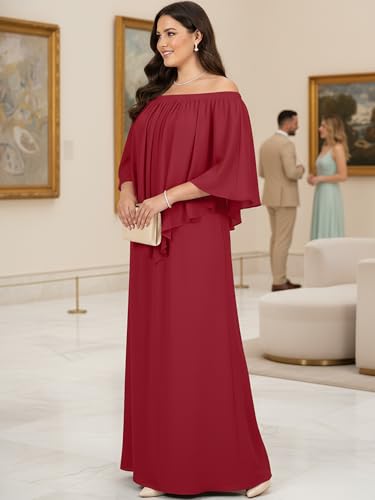 Image of KOH KOH Womens Strapless Off Shoulder Flattering Cocktail Maxi Dress Gown