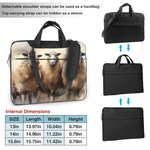 Bolso Tote para Laptop Unisex Negro miniatura 3