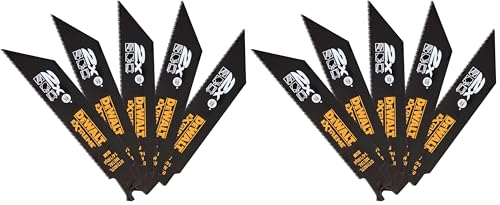 DeWalt Hoja de sierra sable bi-metal Extreme 2X, longitud: 152mm, paso de diente: 1.8-1.4mm para metal (Lot de 2)