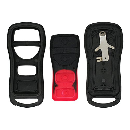 BROVACS Replacement Key Shell Compatible with NISSAN INFINITI 3 Button Keyless Entry Remote Key Case Fob PG506 - Image 2