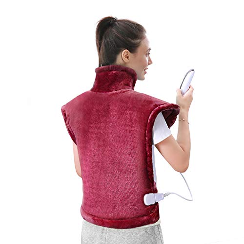 Large Heating Pad for Back and Shoulder Pain, 24"x33" Heat Wrap with Fast-Heating