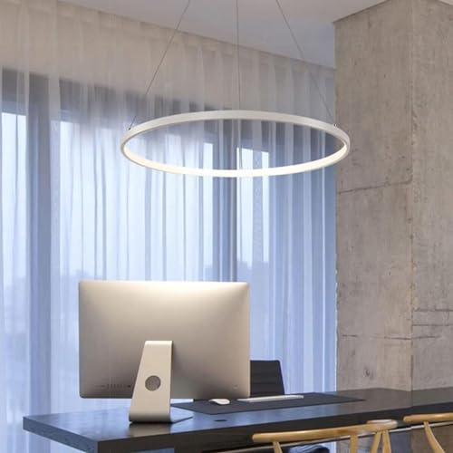 WLCNYL Lampe à Suspension Moderne à intensité Variable avec télécommande Lustre créatif à Hauteur réglable pour Salle à Manger, Salon et Cuisine Lampe...