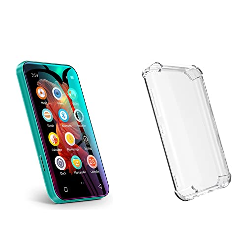 Timmkoo Mp3 Player With Bluetooth, 4.0" Full Touchscreen Mp4 Mp3 Player With Speaker, Portable Hifi Sound Mp3 Music Player With Bluetooth, Voice Recorder, E-Book, Supports Up To 512Gb Tf Card (Green) #TOP11