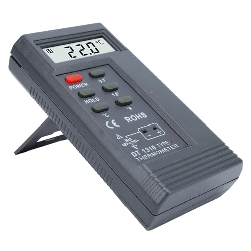 K Type Temperature Meter Off Switch, Lightweight Design, for HVAC Measurement, 9V Battery